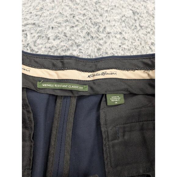 Eddie Bauer Pants Mens 38x33 Blue Normcore Chore Work Career Straight Casual - Picture 4 of 10